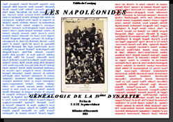 LES NAPOLEONIDES - L'ALBUM DES BONAPARTES - GENEALOGIE DE LA QUATRIEME DYNASTIE - TOUS DERNIERS EXEMPLAIRES - NE SERA PAS REEDITE