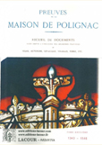 DOCUMENTS ET PREUVES DE LA MAISON DE POLIGNAC, TOME II
