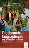 DICTIONNAIRE BIOGRAPHIQUE DES PROTESTANTS FRANCAIS