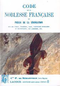 LE CODE DE LA NOBLESSE DE FRANCE,