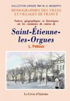 SAINT-ETIENNE-LES-ORGUES (NOTICES GEOGRAPHIQUES ET HISTORIQUES SUR LES COMMUNES DU CANTON DE)