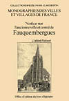 FAUQUEMBERGUES (NOTICE SUR L'ANCIEENE VILLE ET COMTE DE)