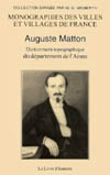 AISNE (DICTIONNAIRE TOPOGRAPHIQUE DU DEPARTEMENT DE L')