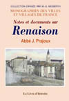RENAISON (NOTES ET DOCUMENTS SUR)