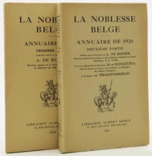 ETAT PRESENT DE LA NOBLESSE BELGE ANNUAIRE DE 1974 2 VOLUMES COMPLET