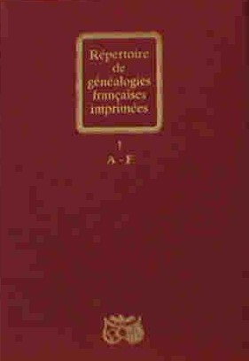REPERTOIRE DE GENEALOGIES FRANCAISES IMPRIMEES - 3 T. A RELIER