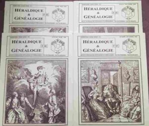 HERALDIQUE ET GENEALOGIE REVUE NUMERO Collection numéros 1 à 41
